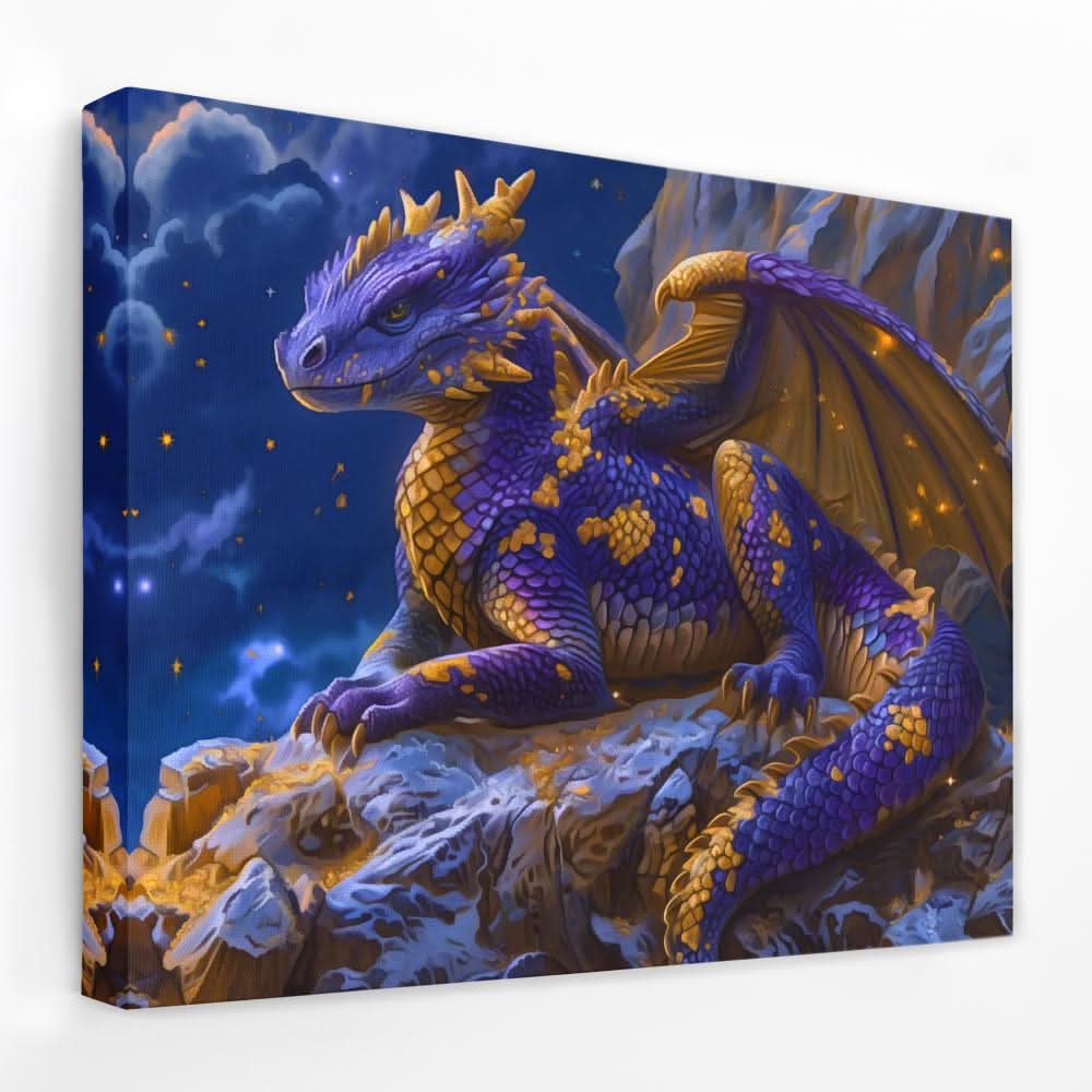 Dreamy Dragon - Dragon Canvas Wall Art