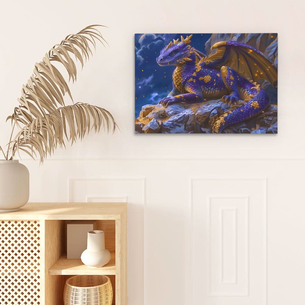 Dreamy Dragon - Large Fantasy Canvas Print
