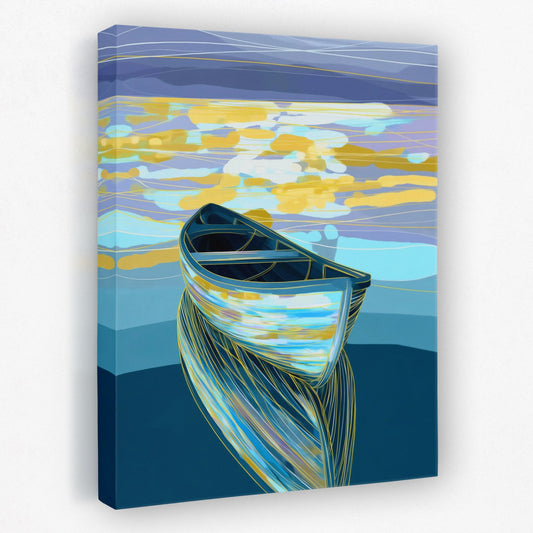 Drifting Dawn Vessel - Luxury Wall Art