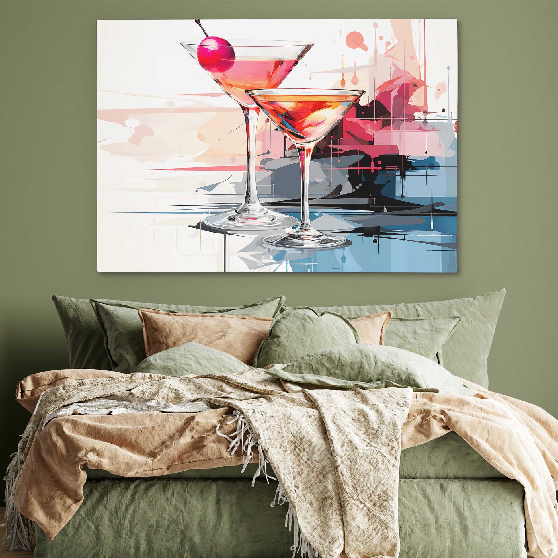Drinkable Art - Cocktail Wall Art in Black Frame