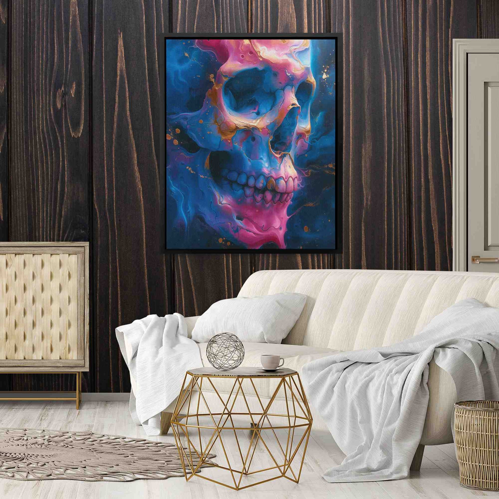 Dripping Demise - Blue and Gold Art