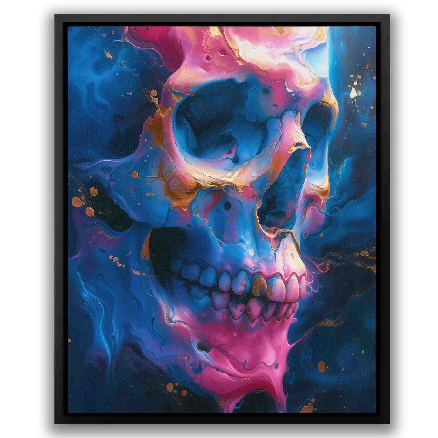 Dripping Demise - Cobalt Canvas Print