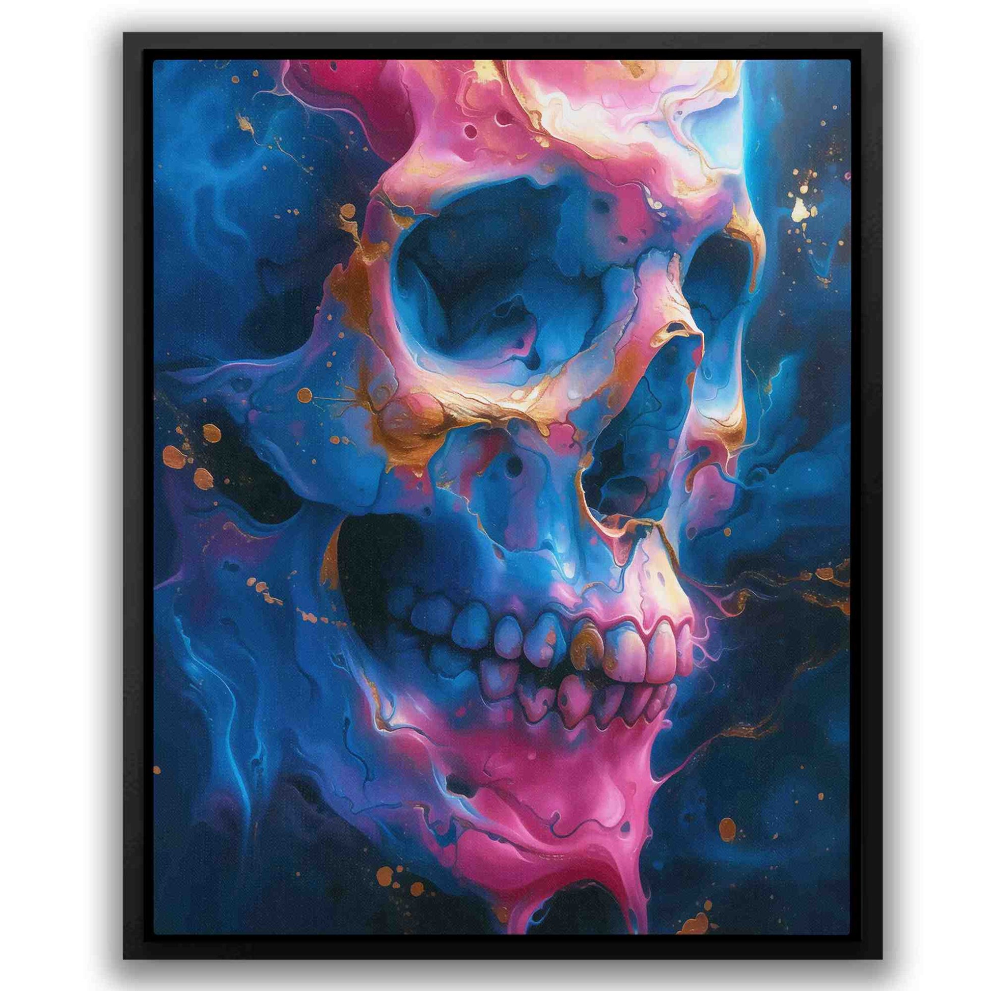 Dripping Demise - Cobalt Canvas Print