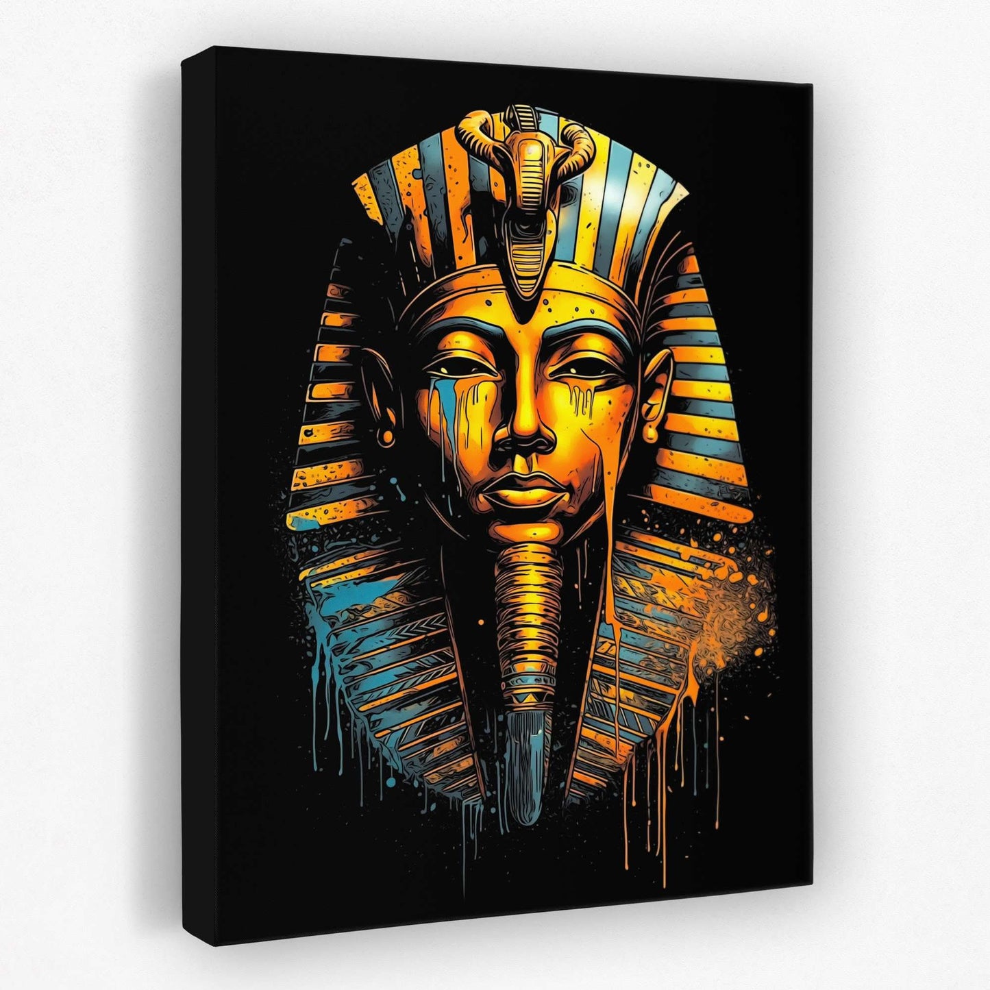 Dripping Pharaoh - Egyptian Canvas Wall Art
