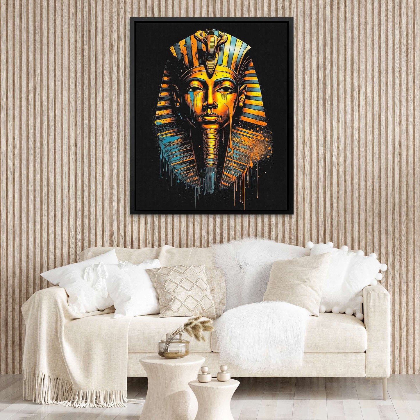 Dripping Pharaoh - Large Pop Art Canvas Print