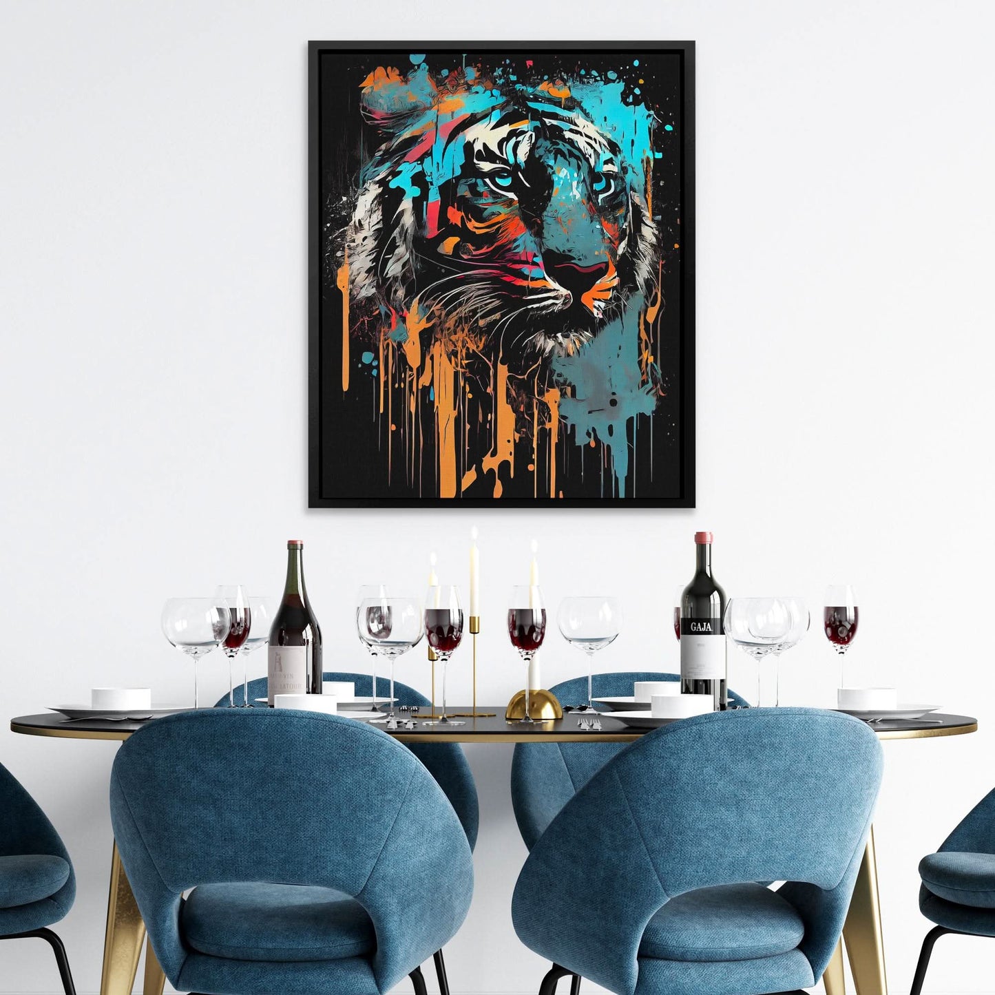 Dripping Stripes - Pop Art Wall Art Print