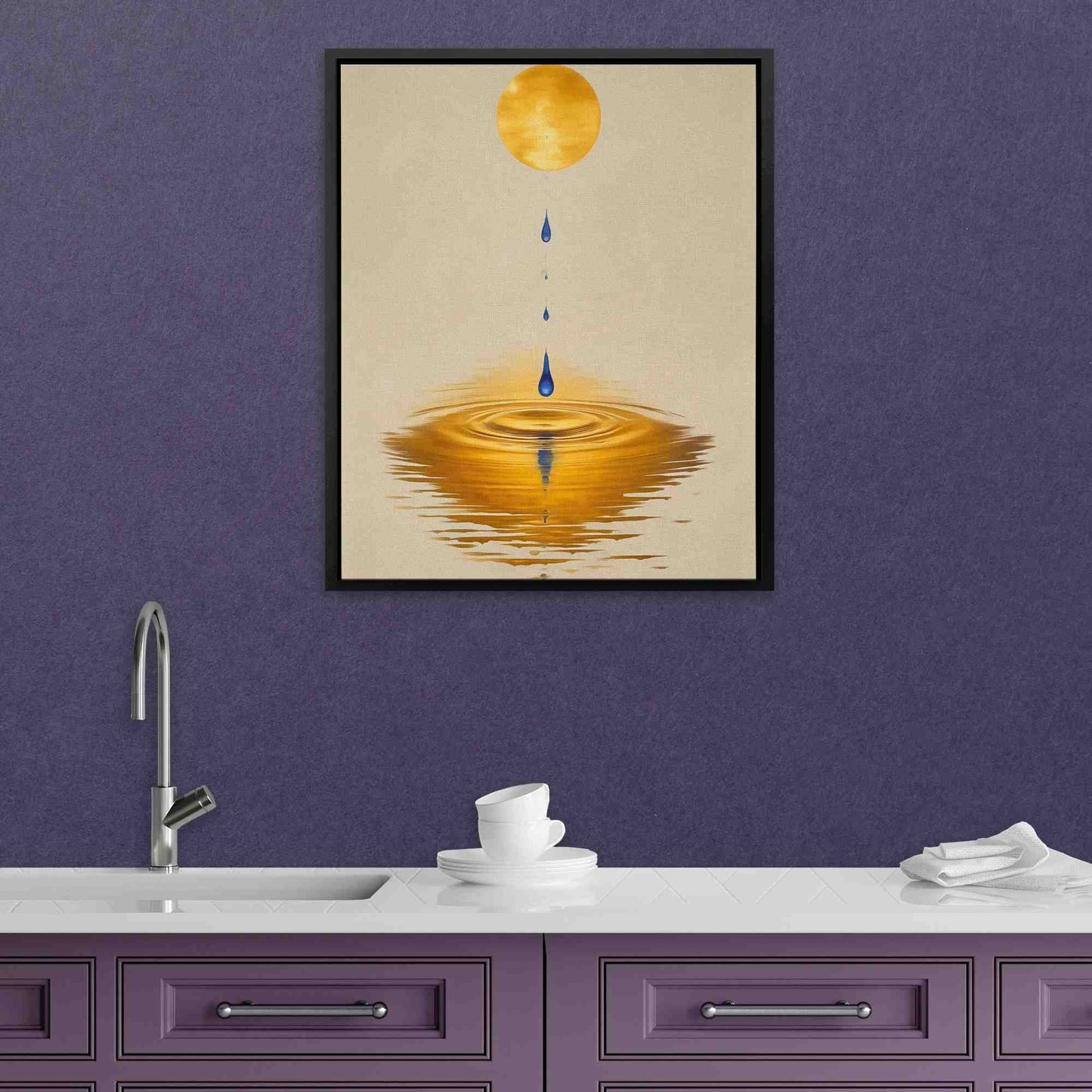 Dripping Sun - Mustard Art