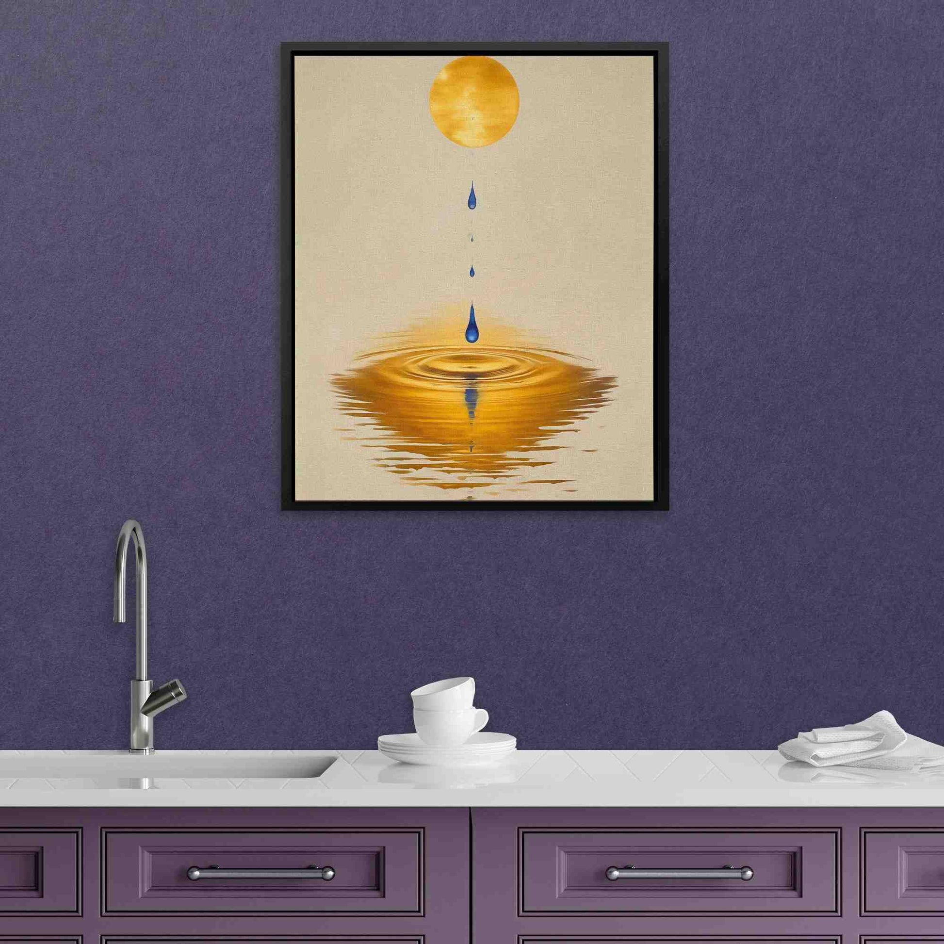 Dripping Sun - Mustard Art