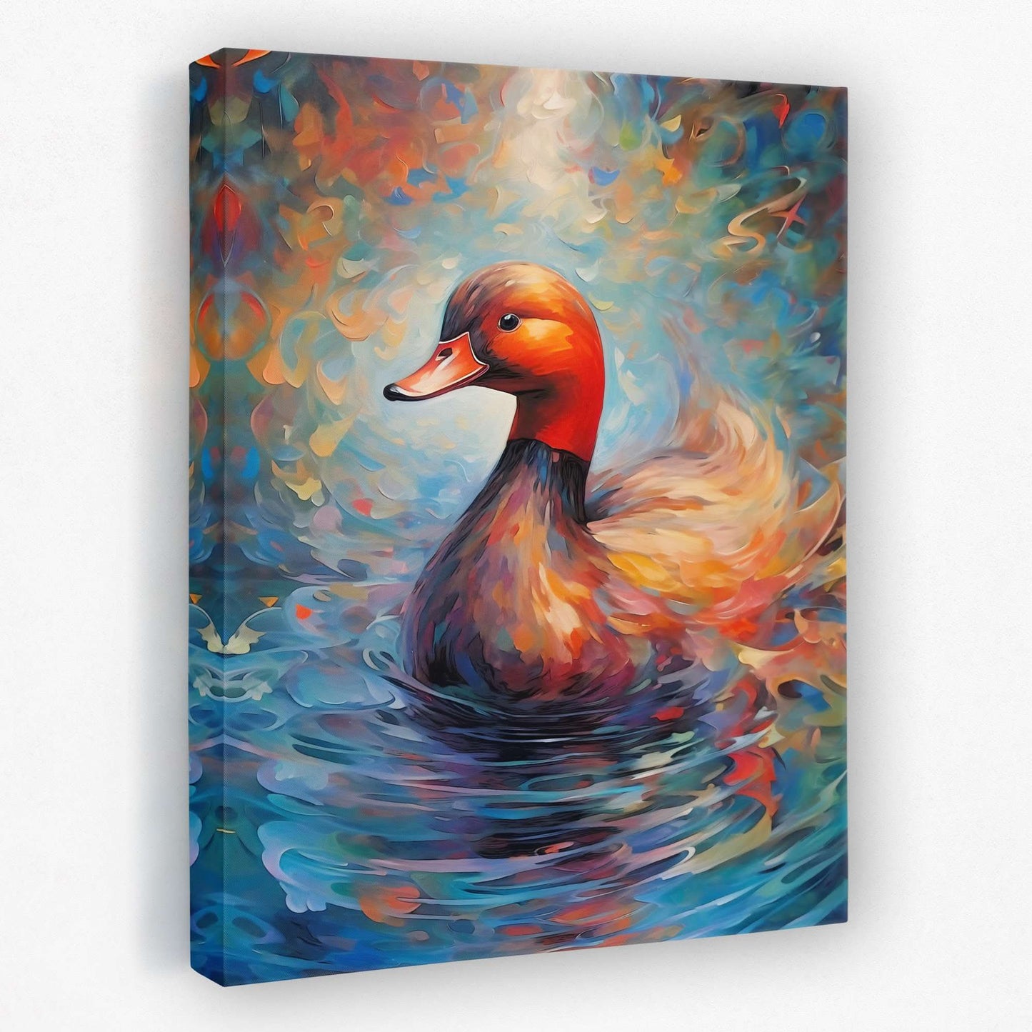 Duck's Delight - Wall Art in Black Frame