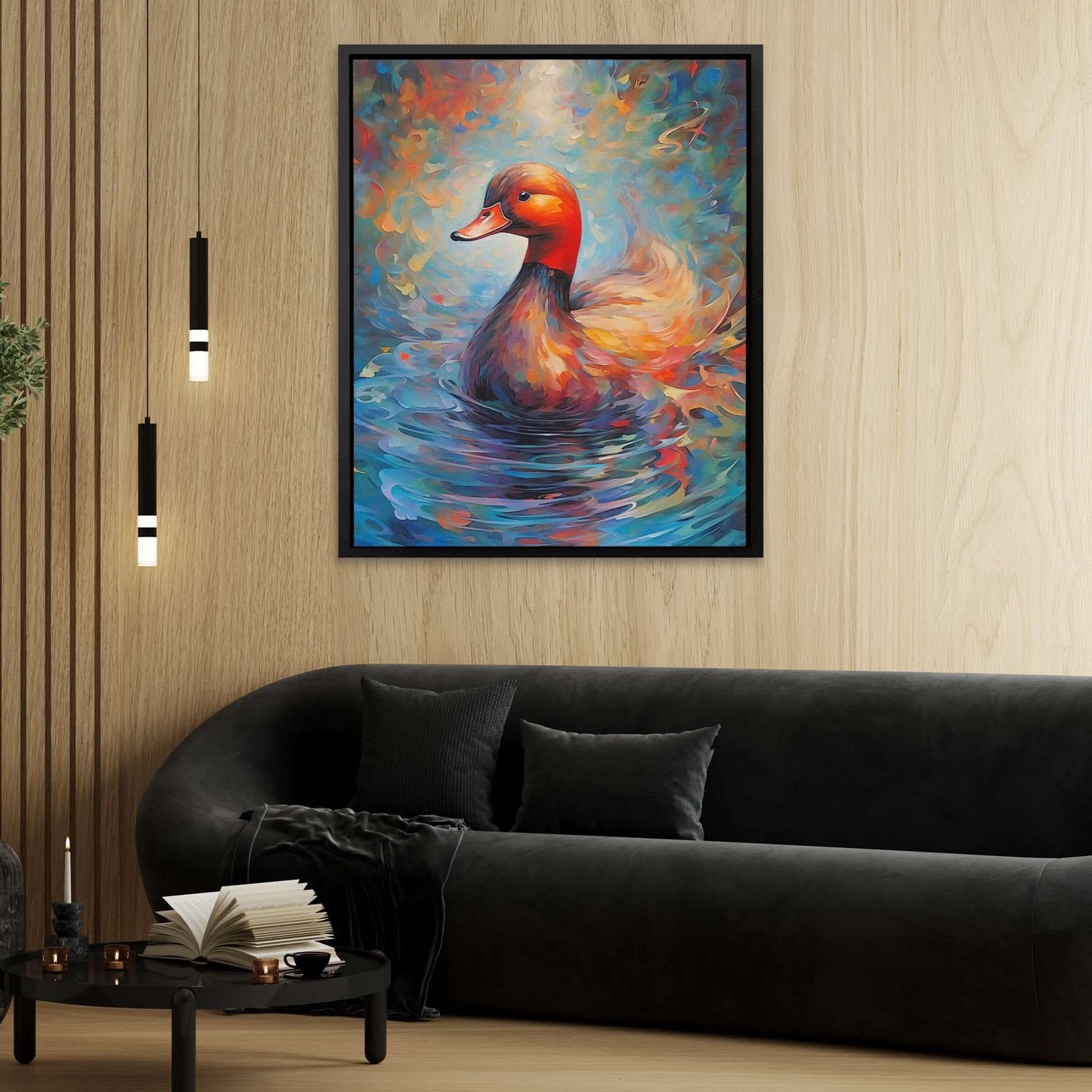 Duck's Delight - Blue Duck Canvas Print