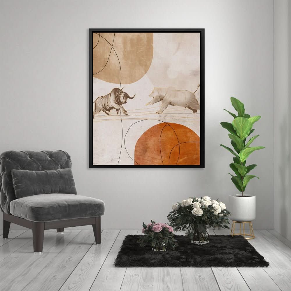 Dueling Nature - Animals Art for Home Office