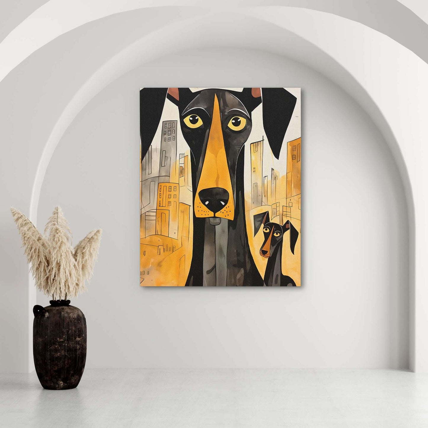 Dynamic Dobermans - Animals Art