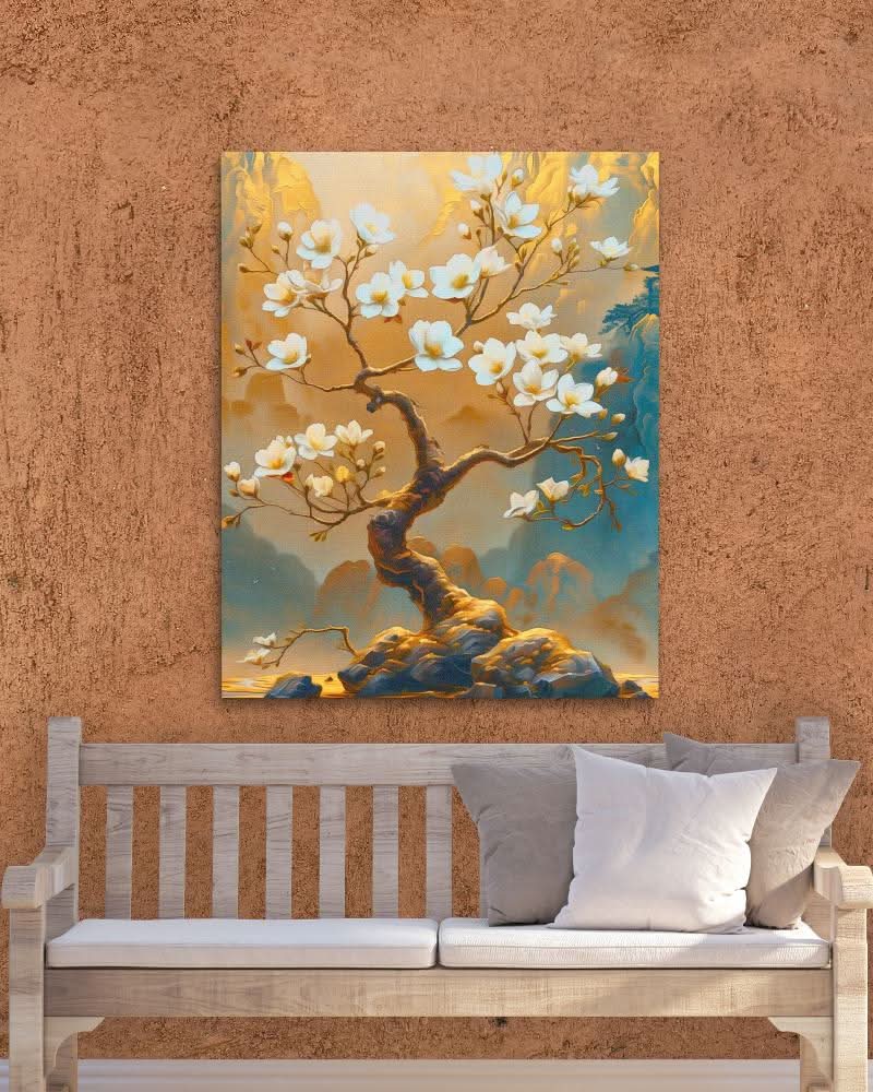 Dynamic Dream - Beige Nature Canvas Print
