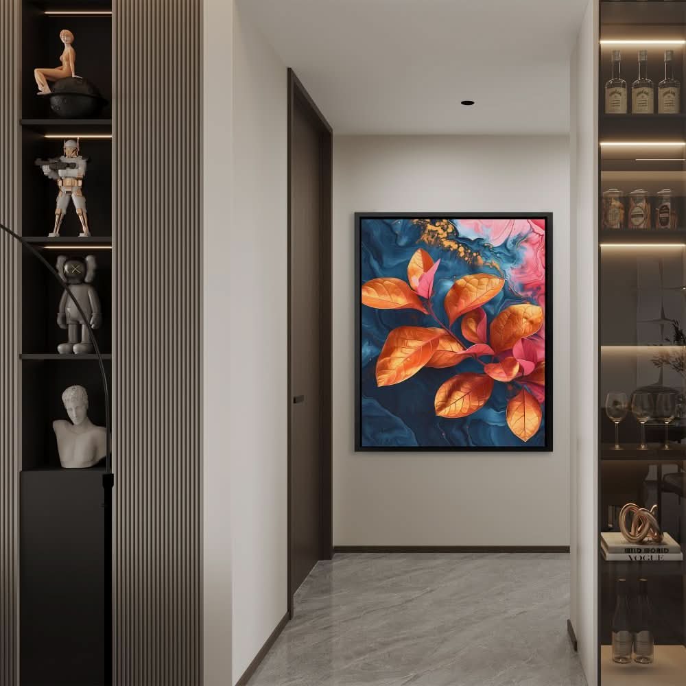 Dynamic Florals - Large Abstract Canvas Print