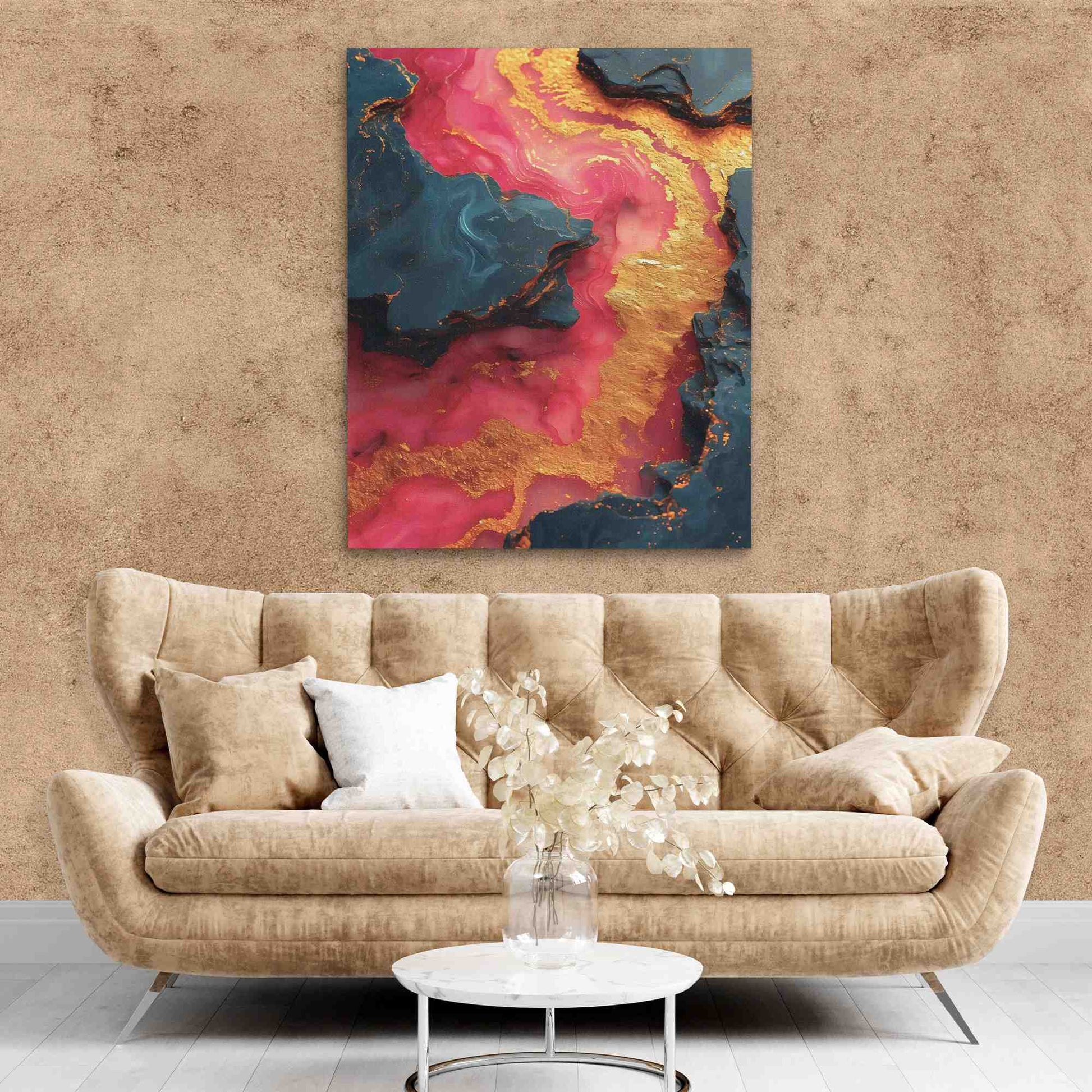 Dynamic Pink Dream - Fuchsia Art