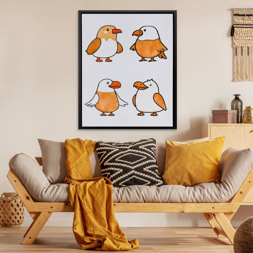Eagle Gathering - Large Contemporary Canvas Print
