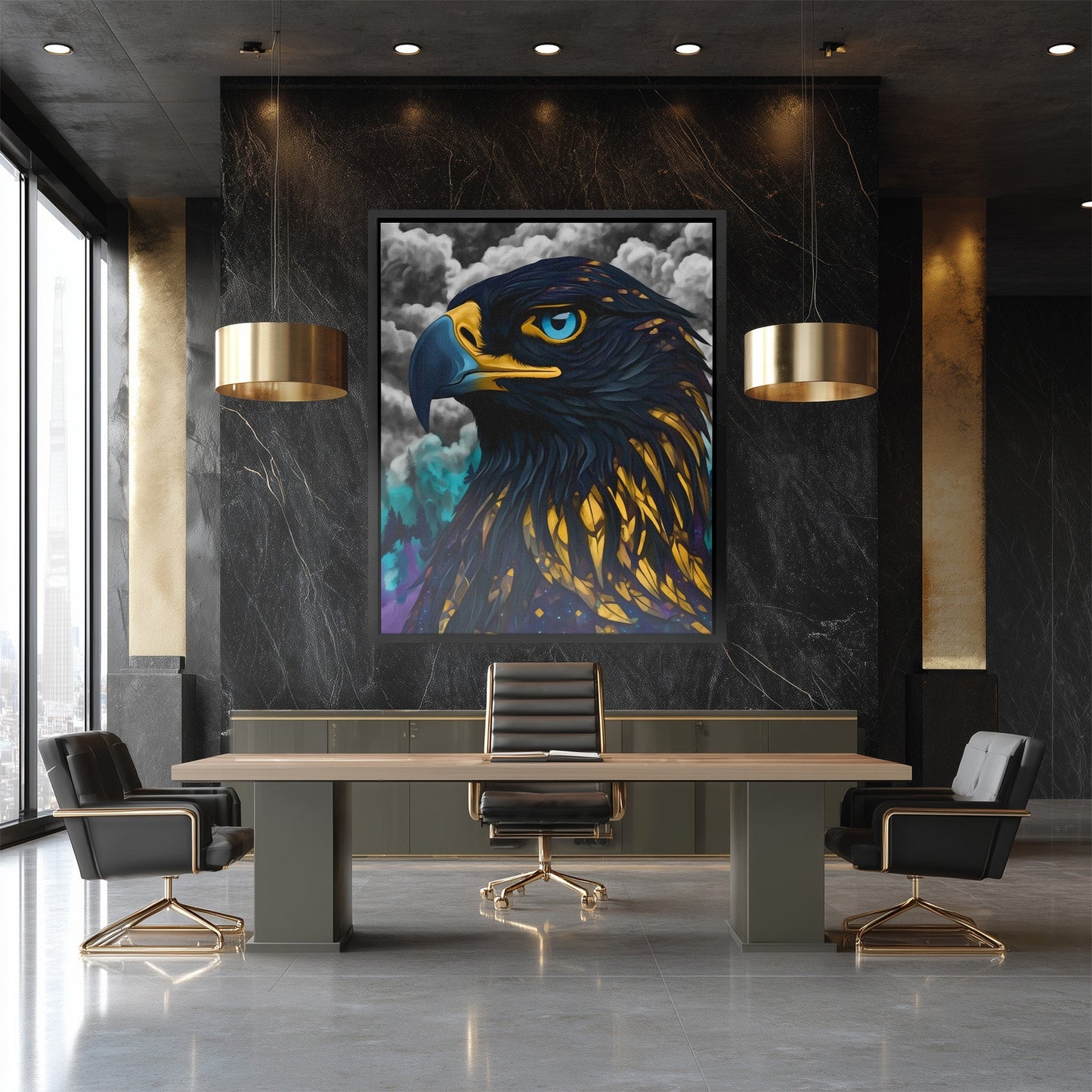 Eagle Storm Oracle - Luxury Wall Art