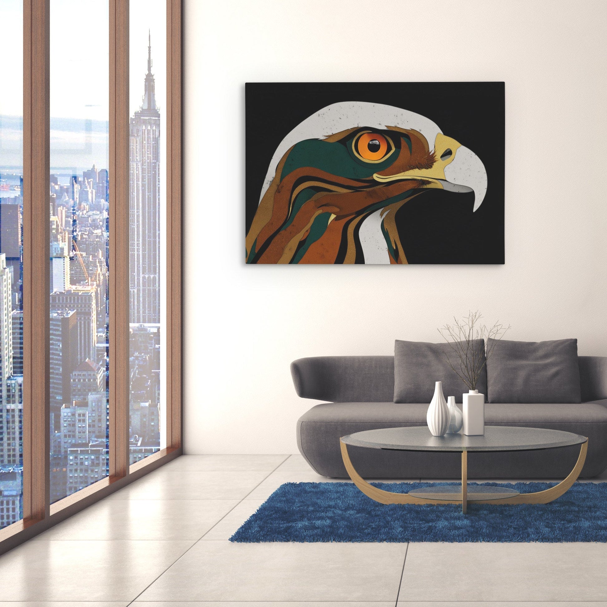 Eagles Amber Eye - Luxury Wall Art