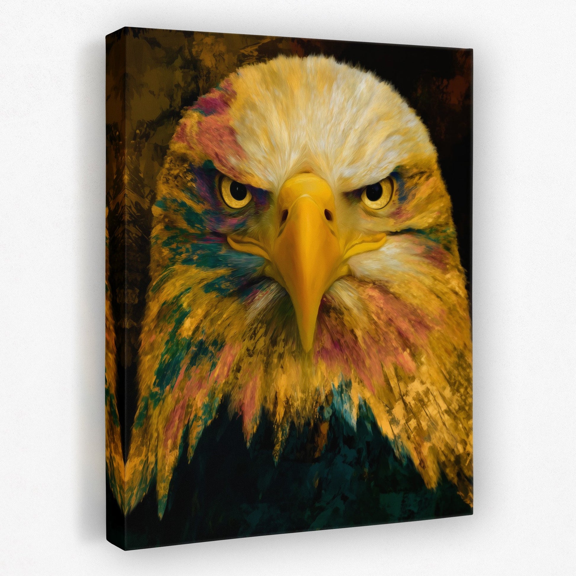 Eagle's Amber Oracle - Luxury Wall Art