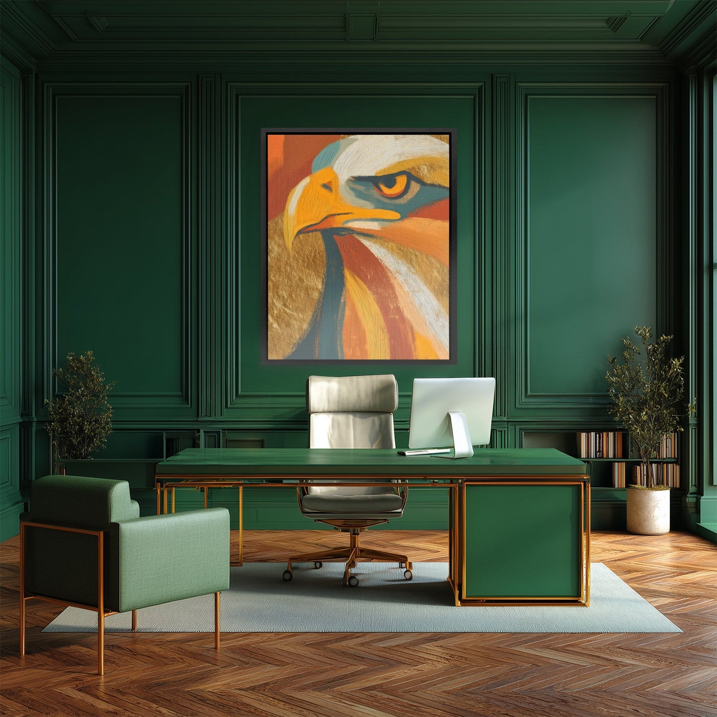 Eagle's Copper Storm II - Luxury Wall Art