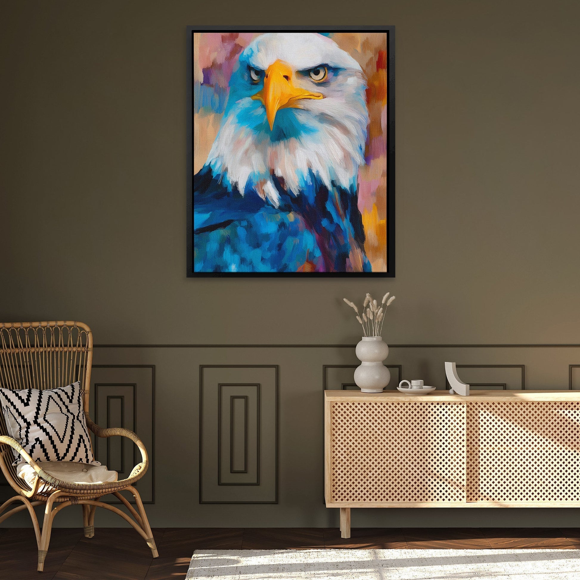 Eagle's Electric Storm - Luxury Wall Art
