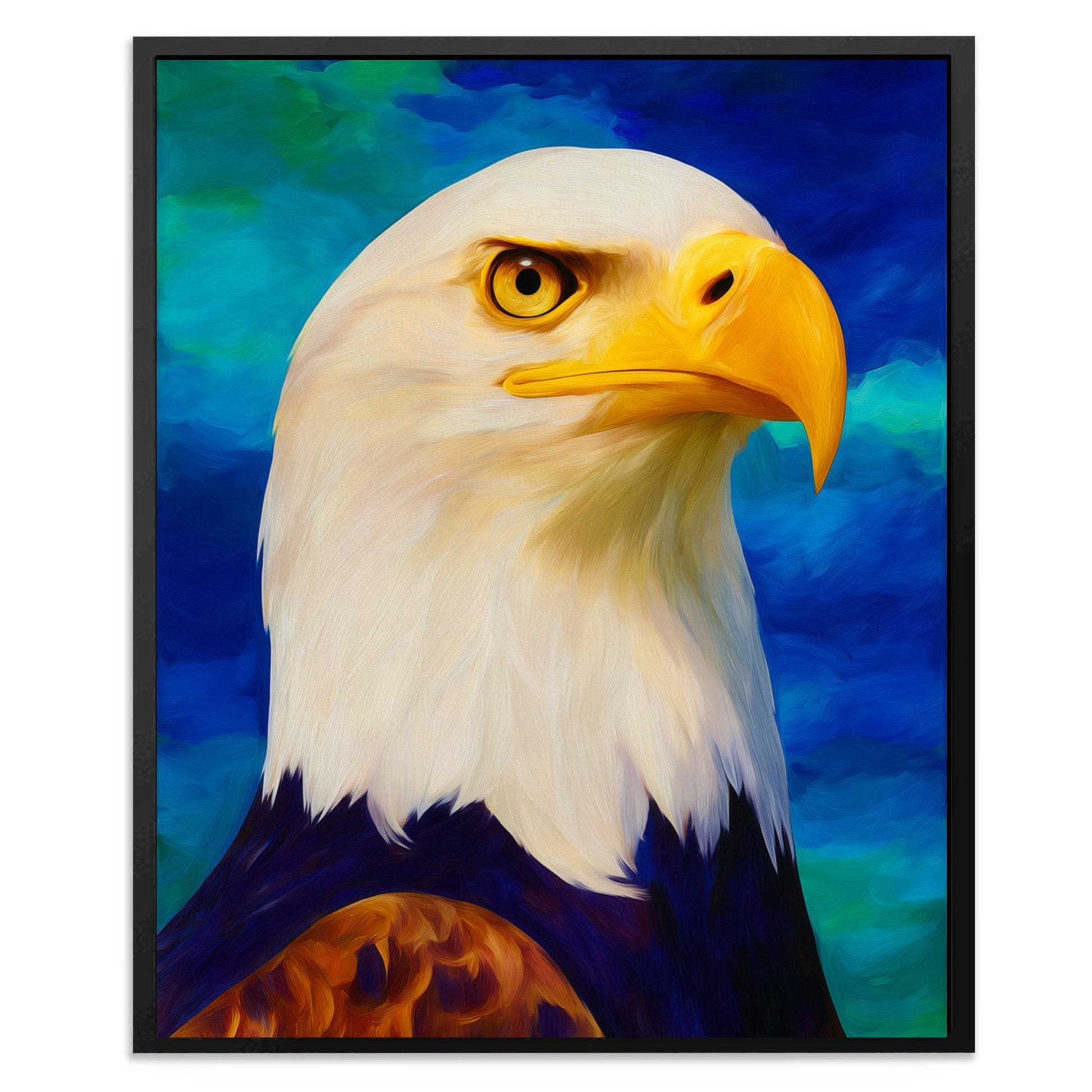 Eagle's Piercing Dawn - Luxury Wall Art