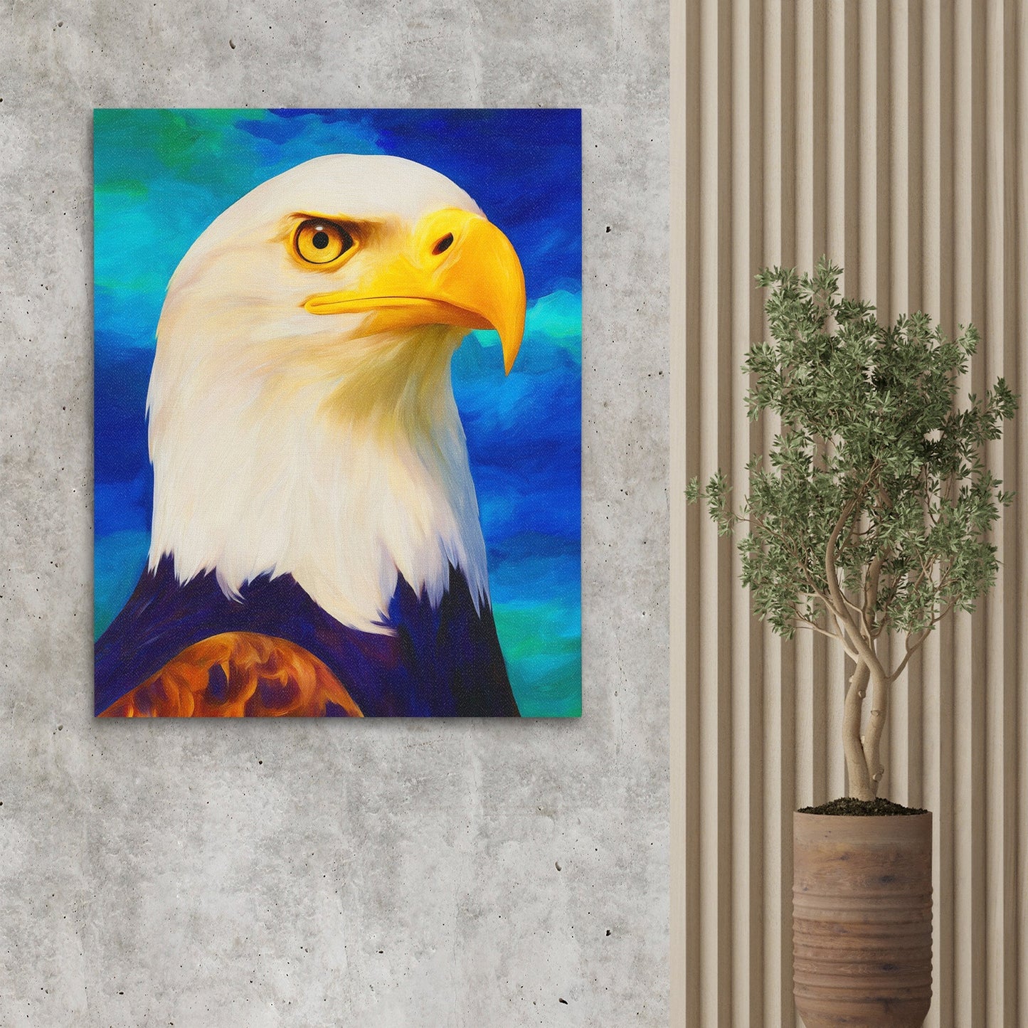 Eagle's Piercing Dawn - Luxury Wall Art