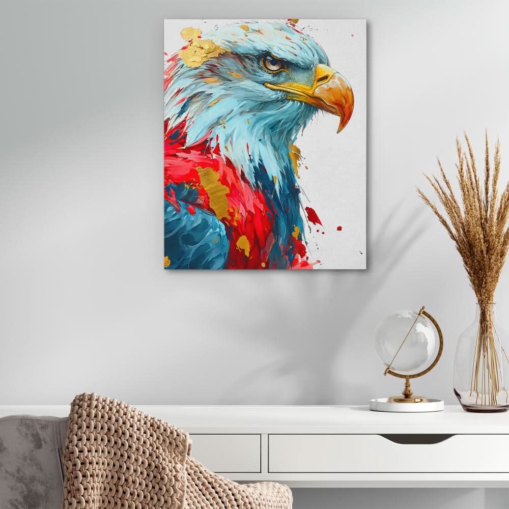 Eagle's Spirit - Bald Eagle Wall Art in Black Frame