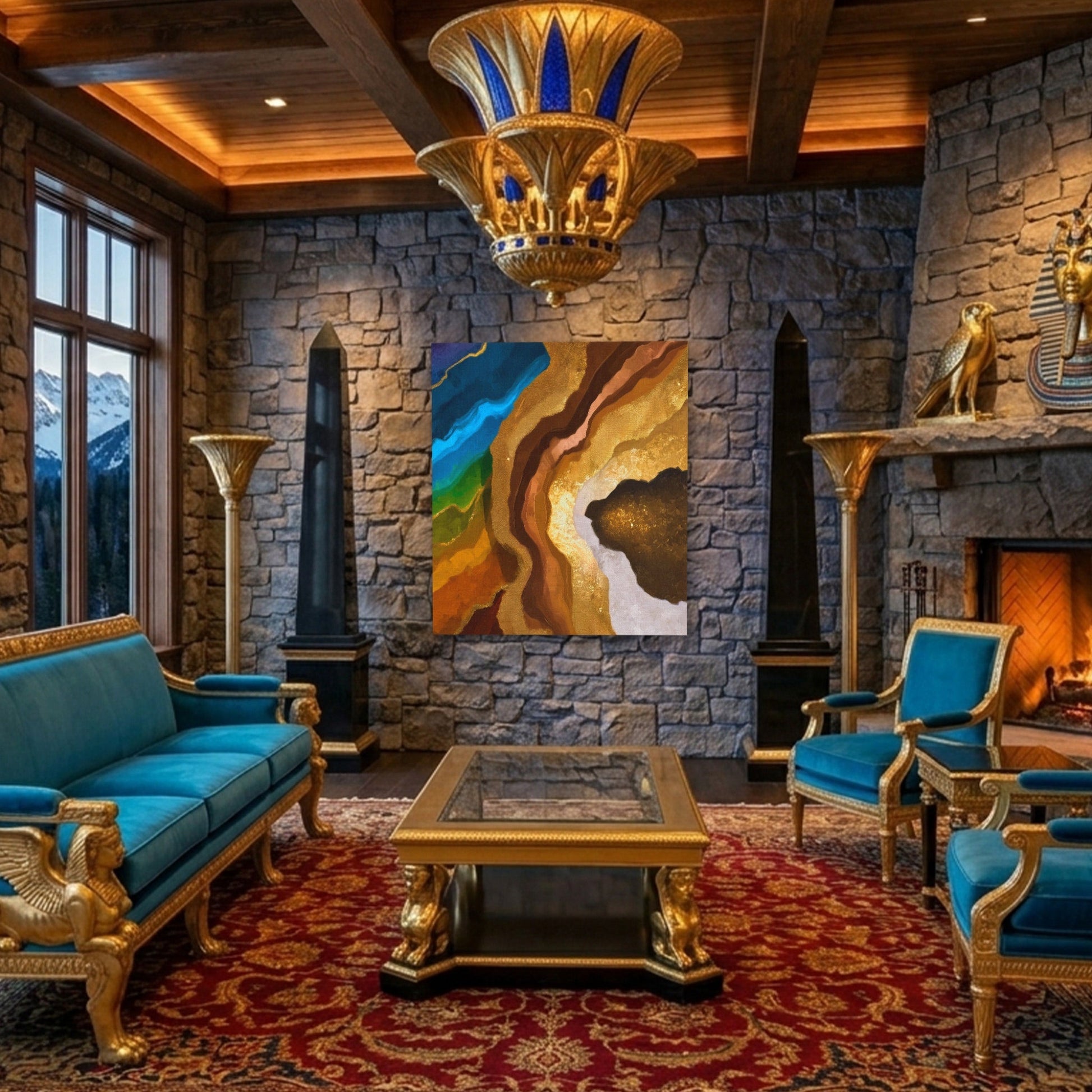 Earth Strata Abstract