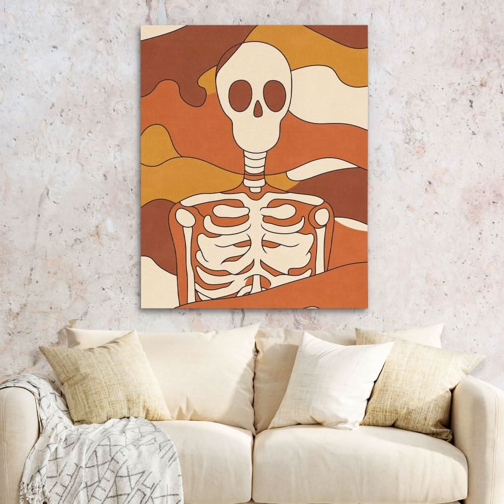 Earthbound Spirit - Macabre Wall Art in Black Frame