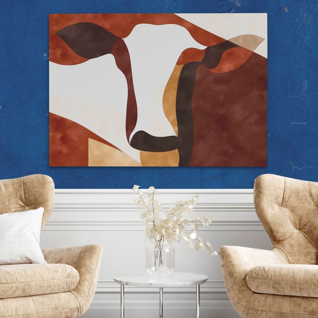 Earthen Gaze - Wall Art in Black Frame
