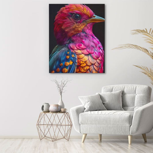 Earthly Elegance - Modern Wall Art in Black Frame