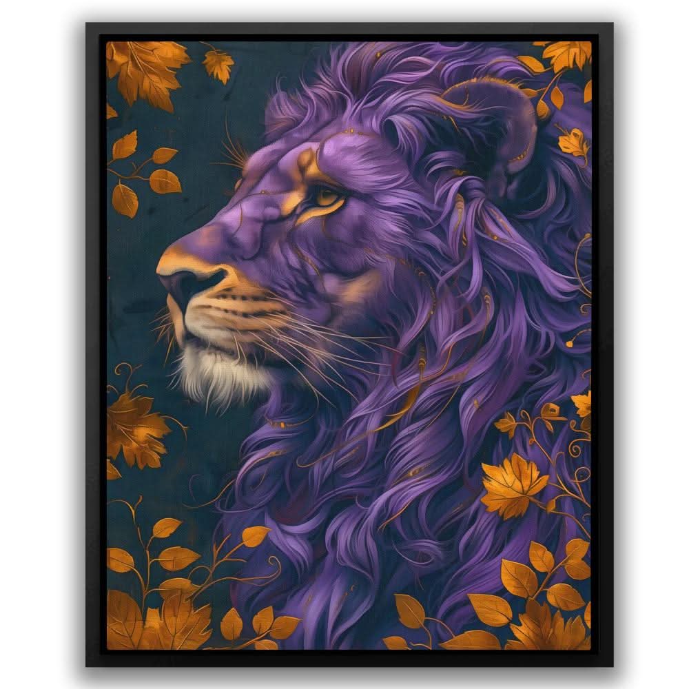 Earthly Lion - Gold Lion Canvas Print