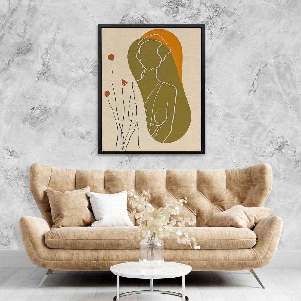 Earthly Muse - Bohemian Neutral Canvas Wall Art