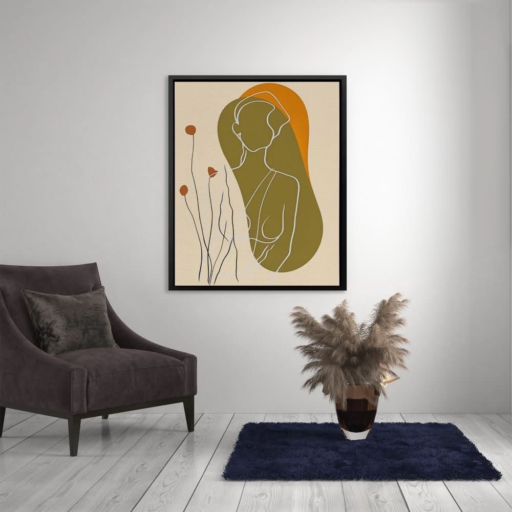 Earthly Muse - Large Abstract Canvas Print