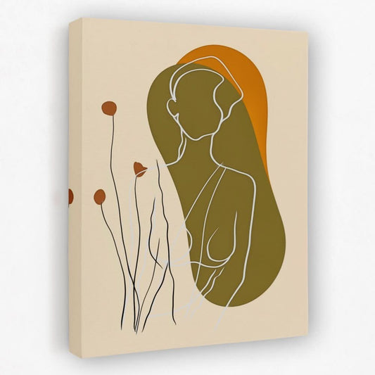 Earthly Muse - Female Canvas Wall Art