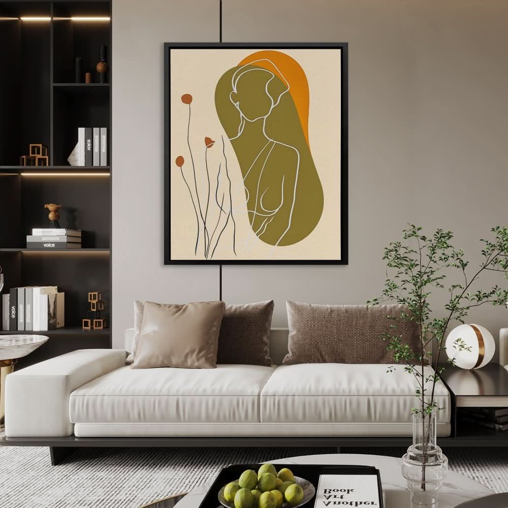 Earthly Muse - Nature Wall Art in Black Frame