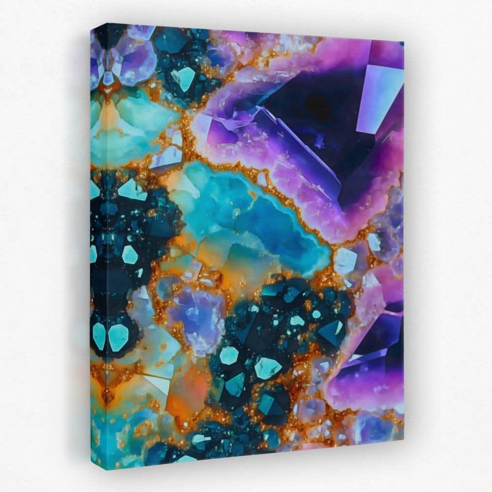 Earthly Treasures - Gemstone Canvas Wall Art