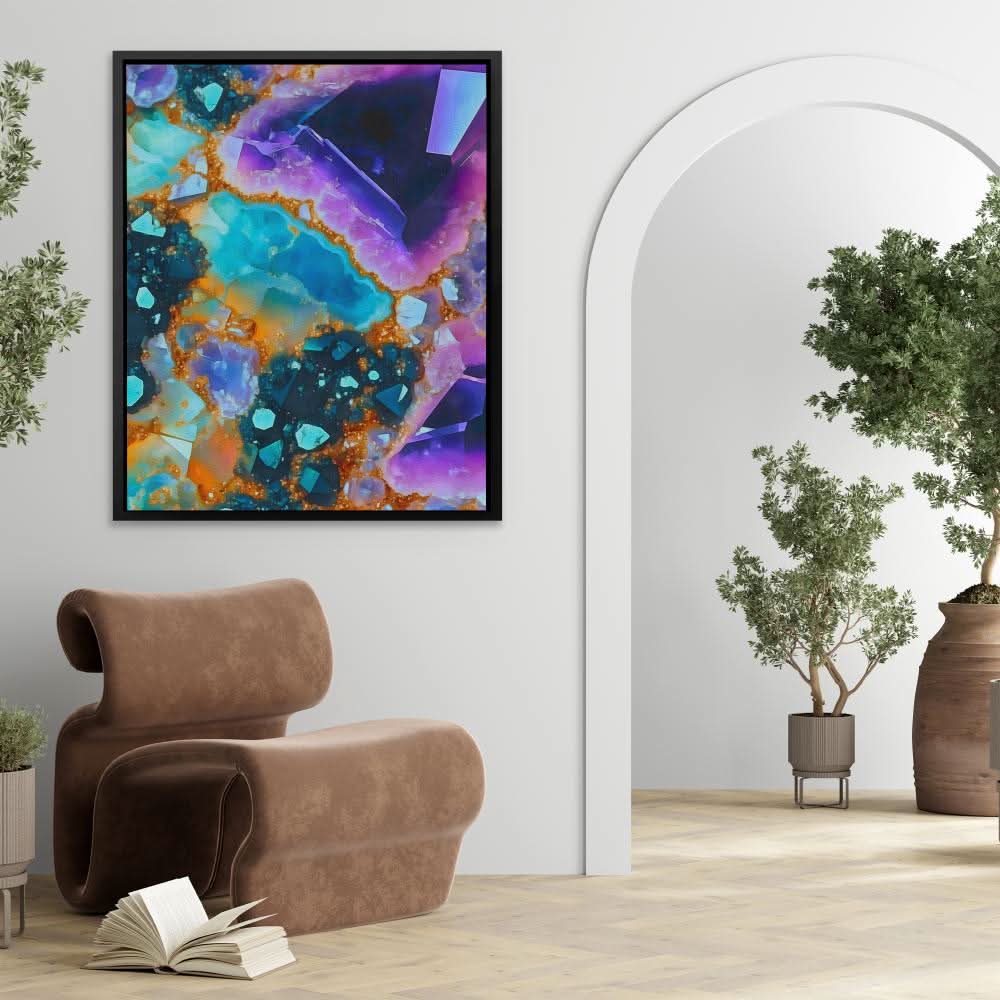 Earthly Treasures - Contemporary Colorful Canvas Wall Art