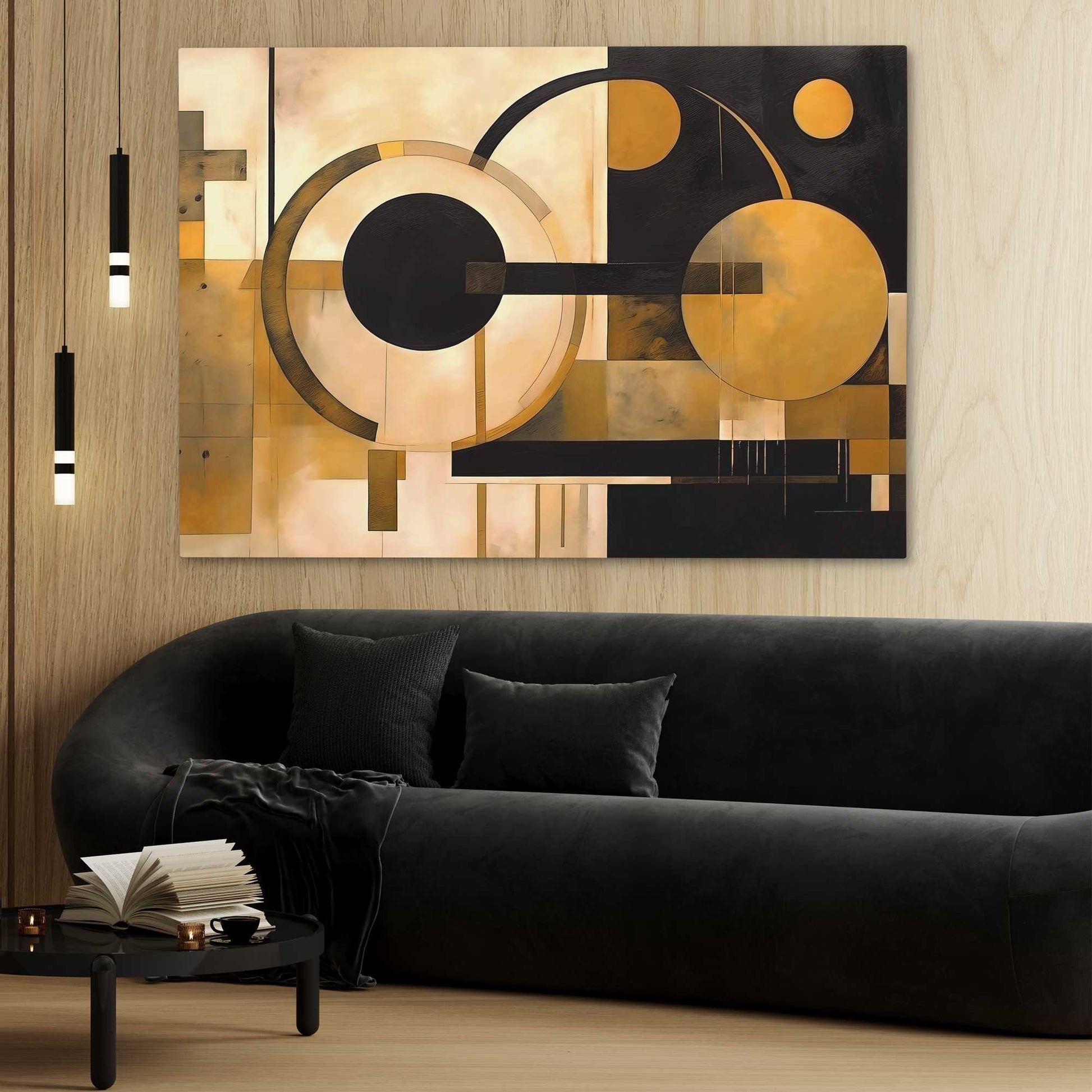 Ebony Luster - Abstract Wall Art Print