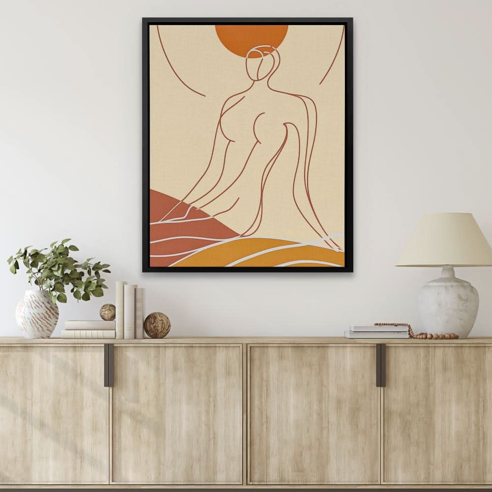 Ebony Night - Earth Tones Wall Art for Living Room