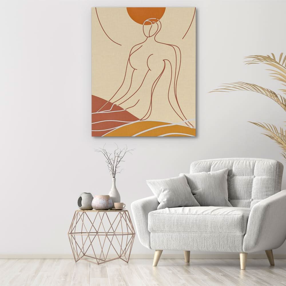 Ebony Night - Abstract Wall Art in Black Frame