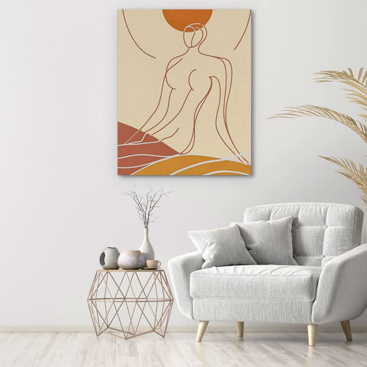 Ebony Night - Abstract Wall Art in Black Frame