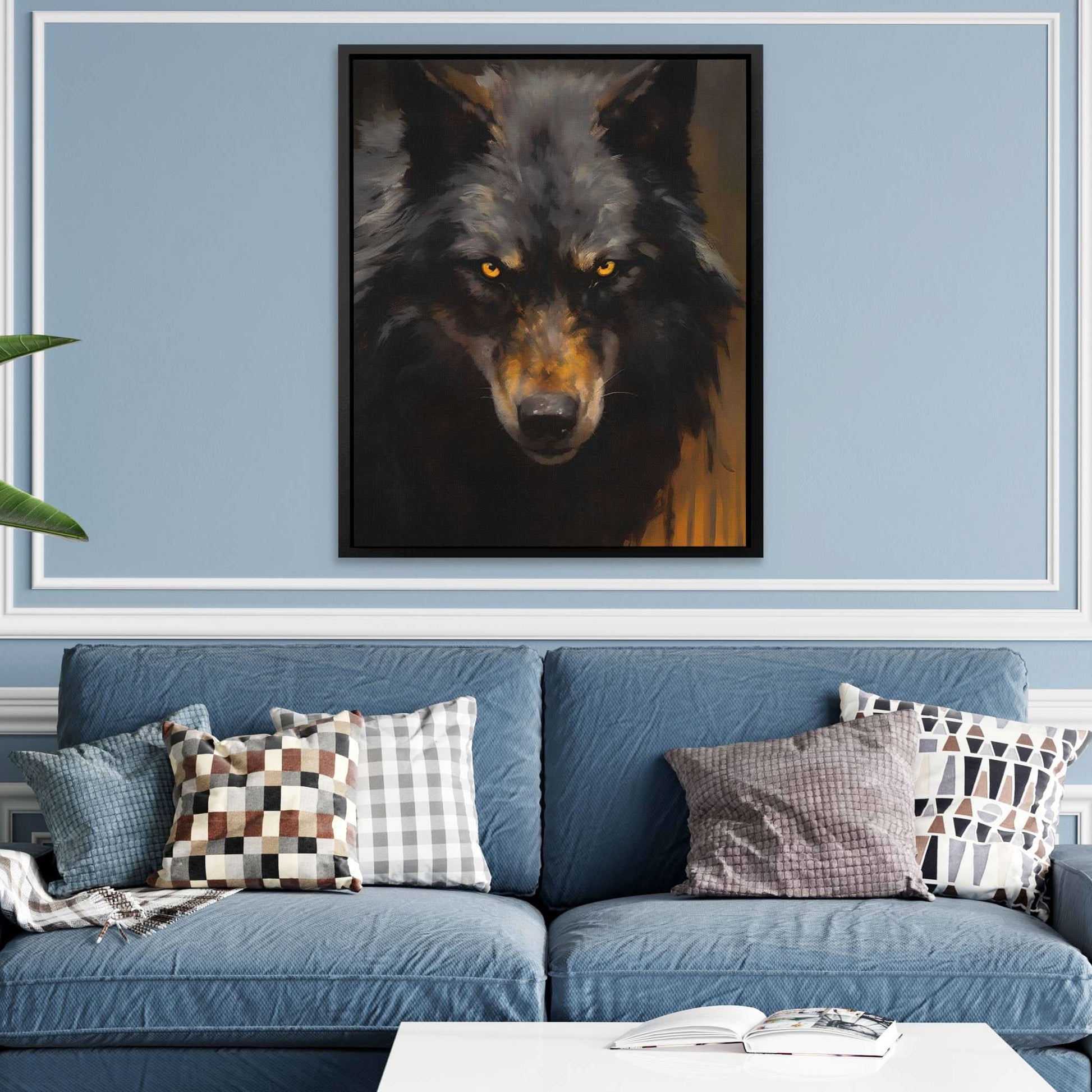 Ebony Spirit - Wall Art in Black Frame