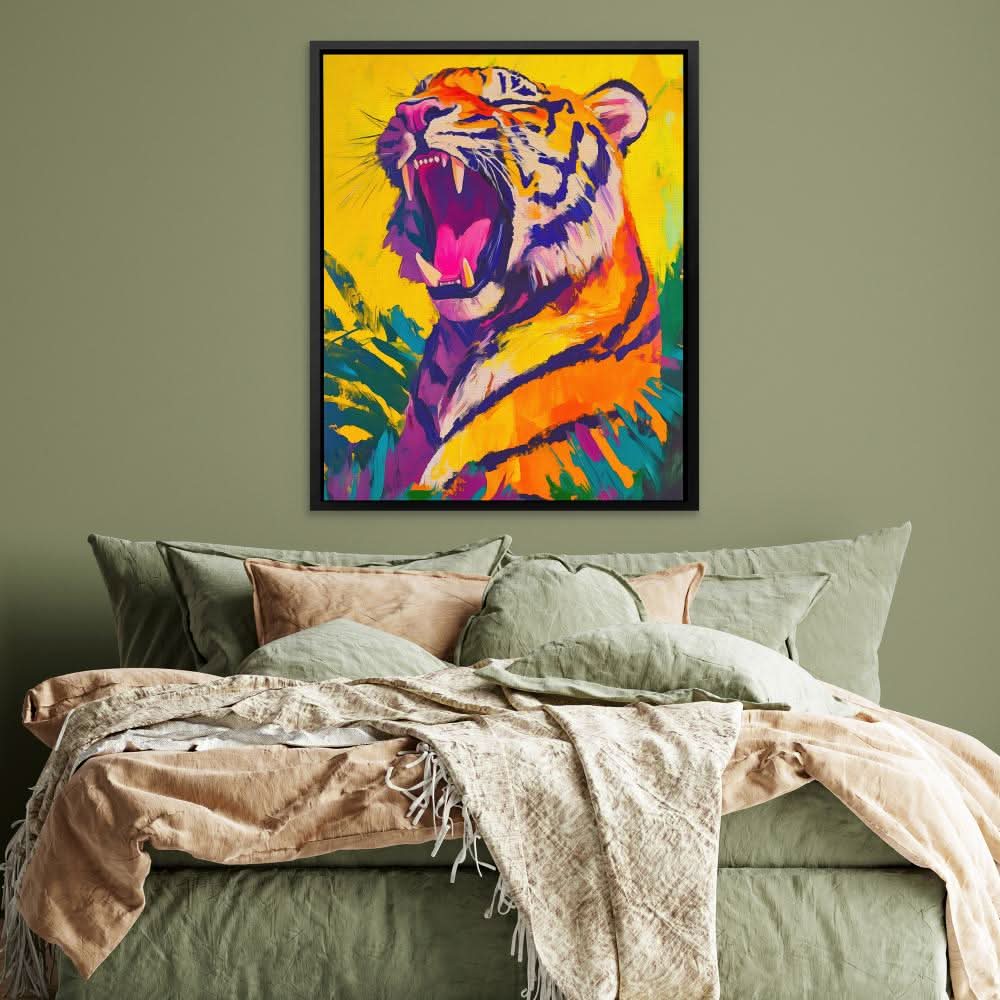 Echo of the Wild - Wall Art in Black Frame