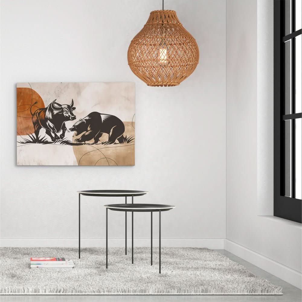 Economic Dance - Large Modern Canvas Print