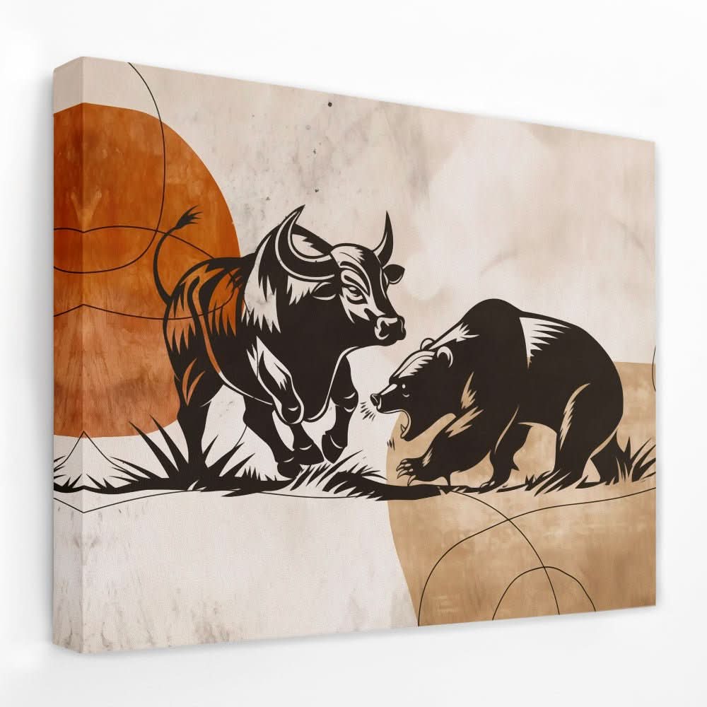 Economic Dance - Animals Canvas Wall Art