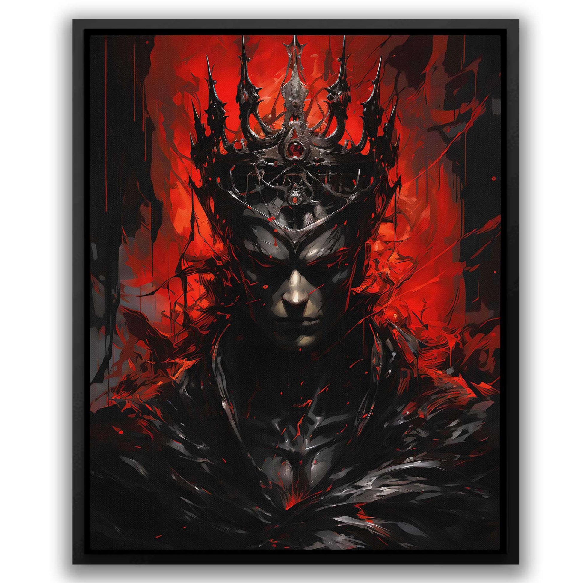 Eerie Regent - Black Royalty Canvas Print