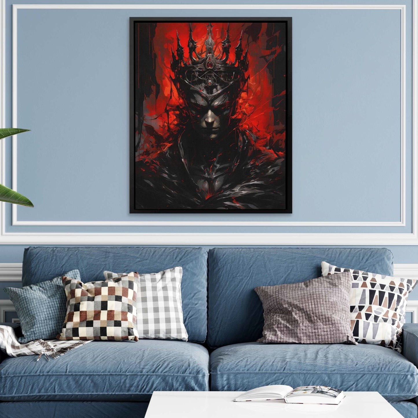 Eerie Regent - Gothic Wall Art in Black Frame