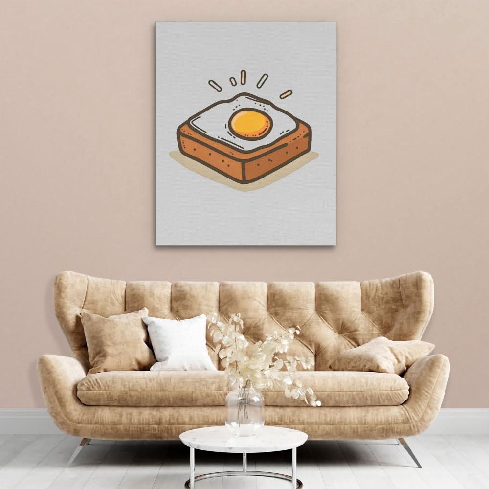 Egg and Toast - Wall Art for Dining Room